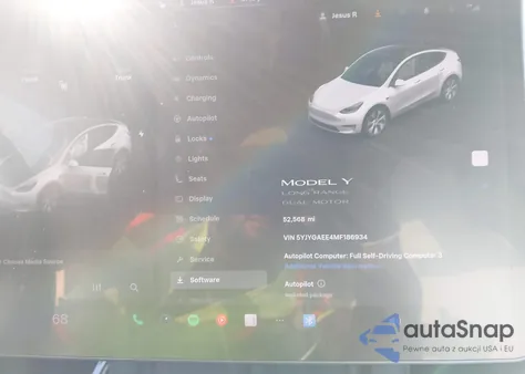 2021 Tesla Model Y Long Range Dual Motor All-Wheel Drive from USA, damaged, VIN 5YJYGAEE4MF186934